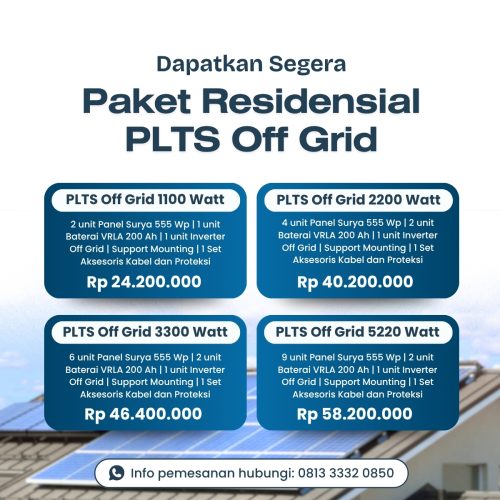 Saatnya Punya Listrik Mandiri dengan Paket PLTS Off Grid!